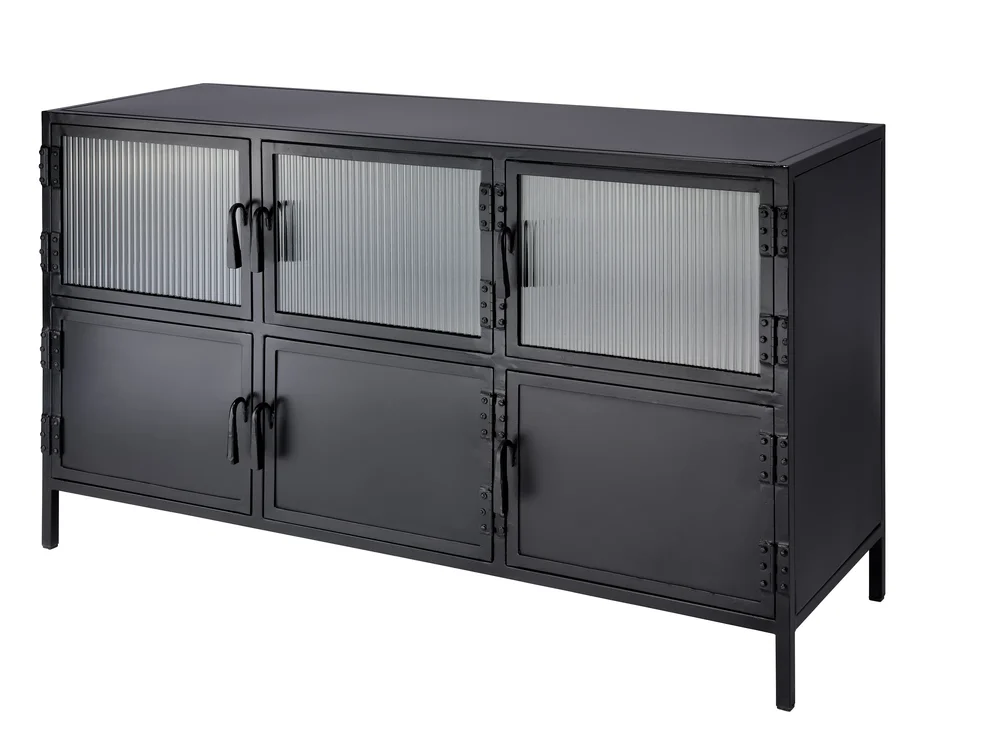 Wide Iron Sideboard