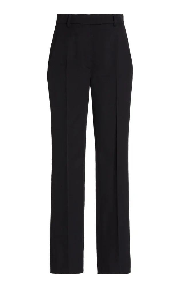 Wool Straight-Leg Pants