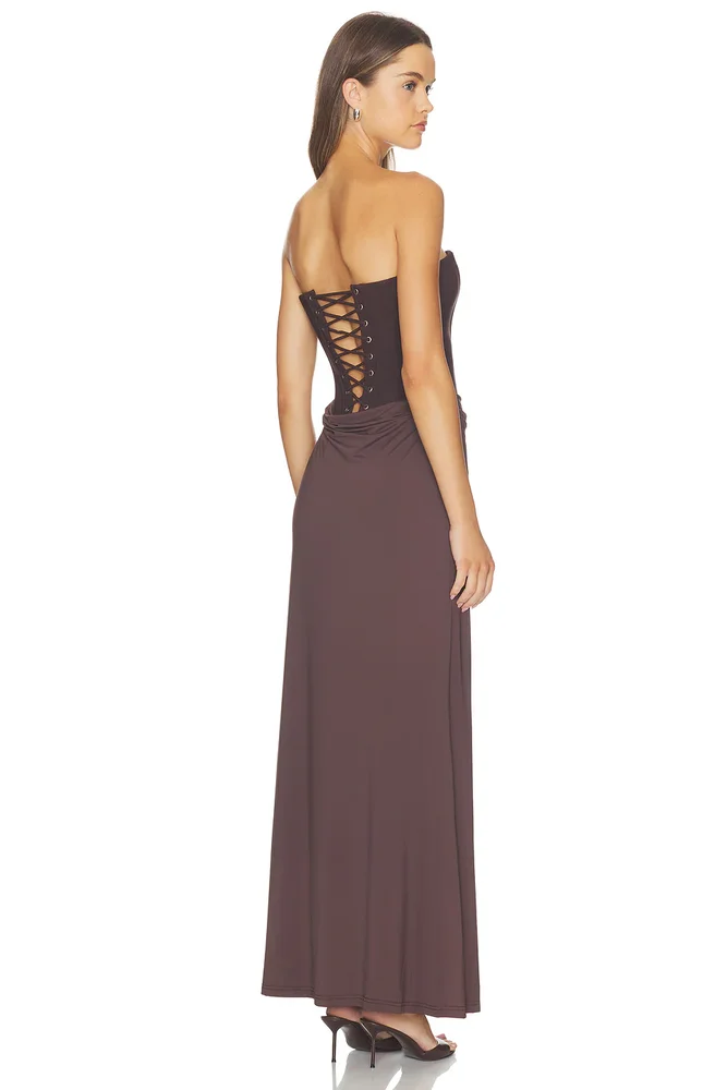 Taleah Strapless Corset Maxi Dress