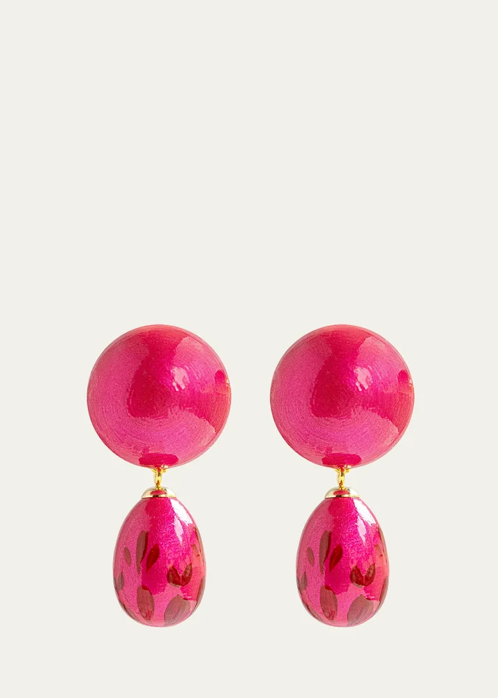 Calista Earrings in Rosso Divine