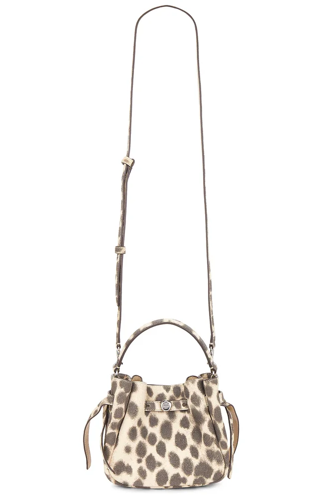 Suede Mini Bucket Bag