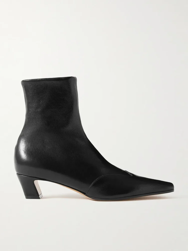 nevada leather ankle boots