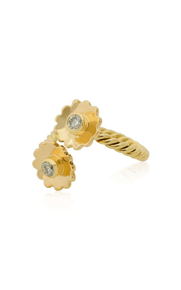 18K Yellow Gold Diamond Ring