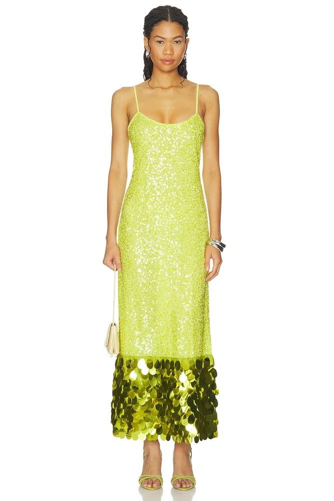 Imogen Sequin Midi Dress