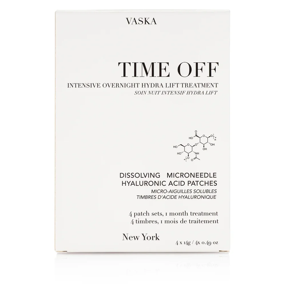 TIME OFF - Dissolvable Microfiller Hyaluronic Acid patch set (1 month supply)