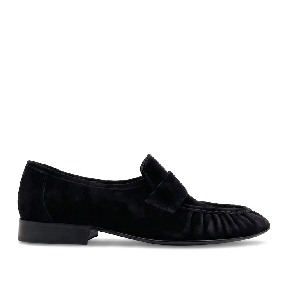 York Ruched Suede Loafers