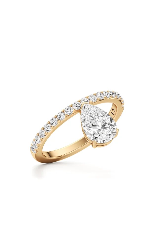 18K Yellow Gold Diamond Ring