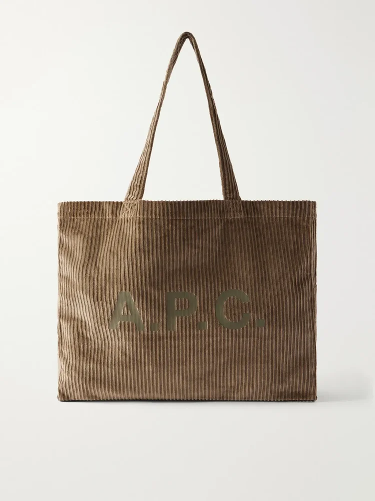 Diane Logo-Printed Cotton Tote Bag