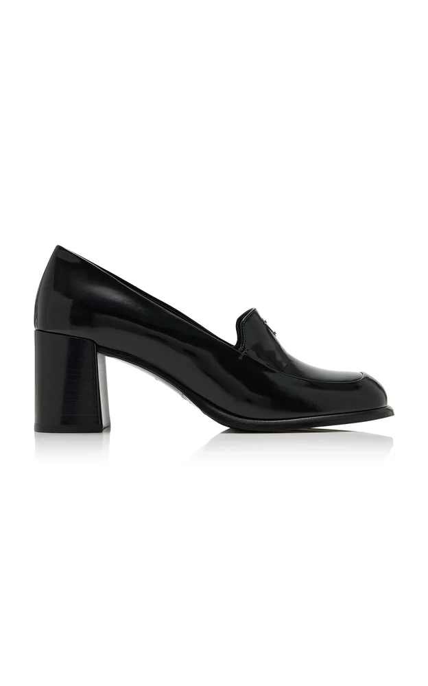 Leather Loafer Pumps