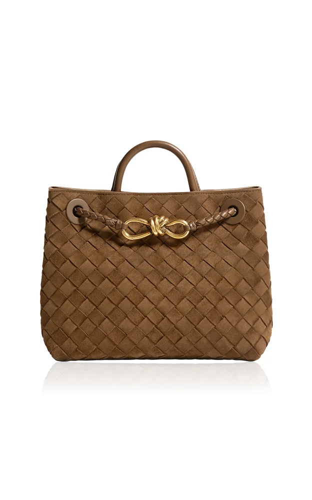 Andiamo Intrecciato Suede Bag