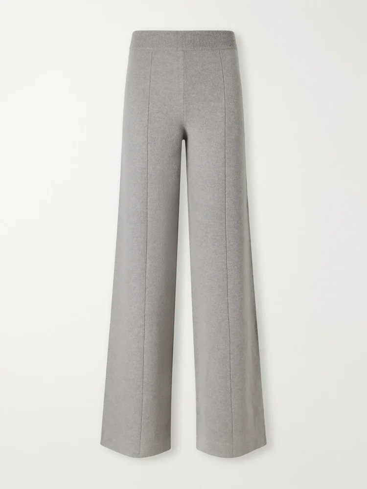 Viola cashmere-blend flared pants