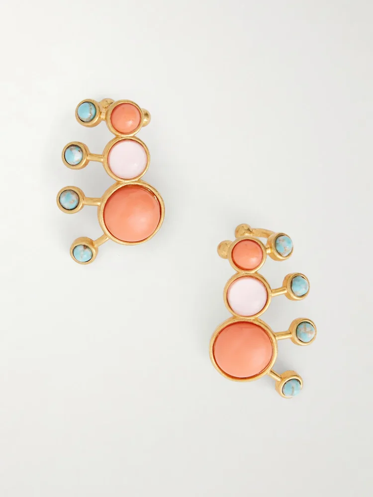 Zinnia embellished earrings