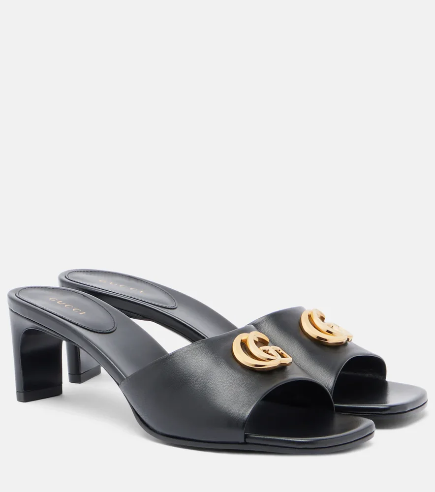 Double G Leather Mules