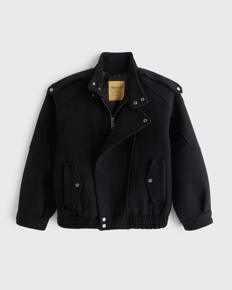 West Village Wool-Blend Bomber Jacket