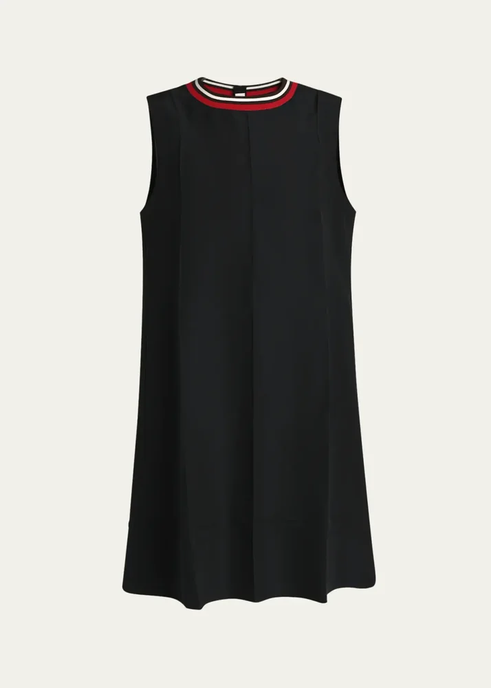 Sleeveless Wool Mini Dress