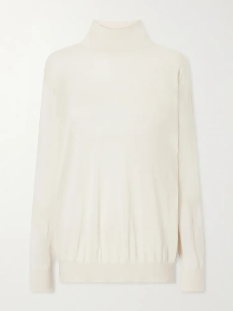 Orly cashmere and silk-blend turtleneck