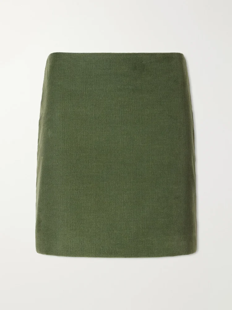 Coci cotton-corduroy mini skirt