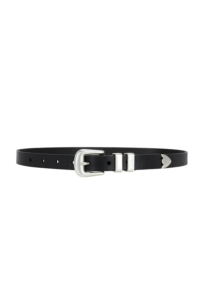 Distressed Leather 4p Belt