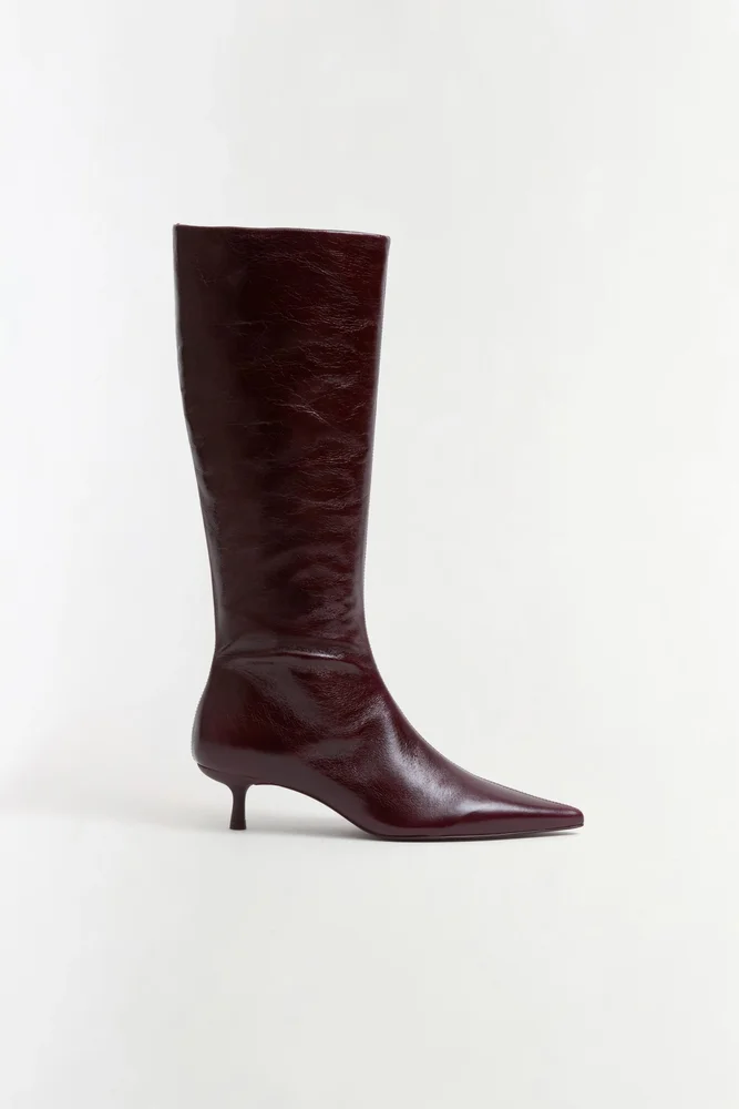 Janine Leather Knee High Boot