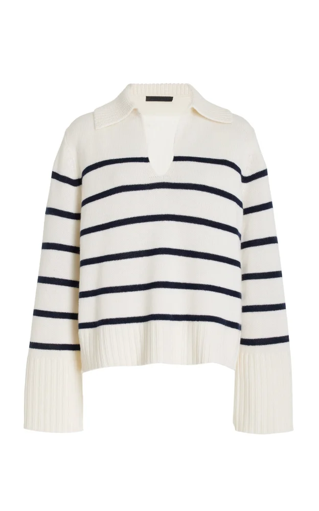Frances Cashmere Polo Sweater