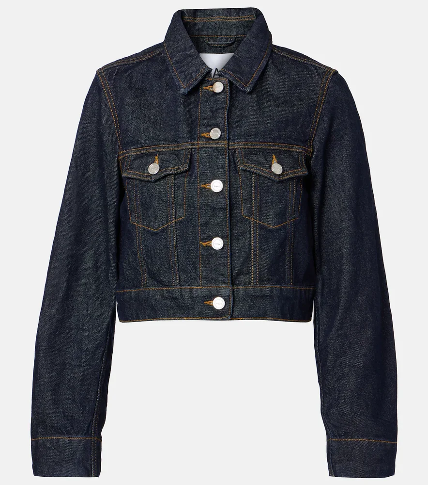Cropped denim jacket