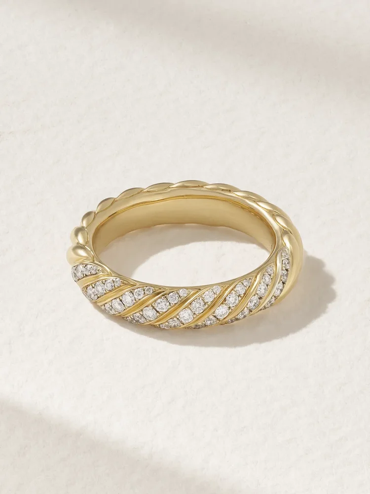 18-karat gold diamond ring