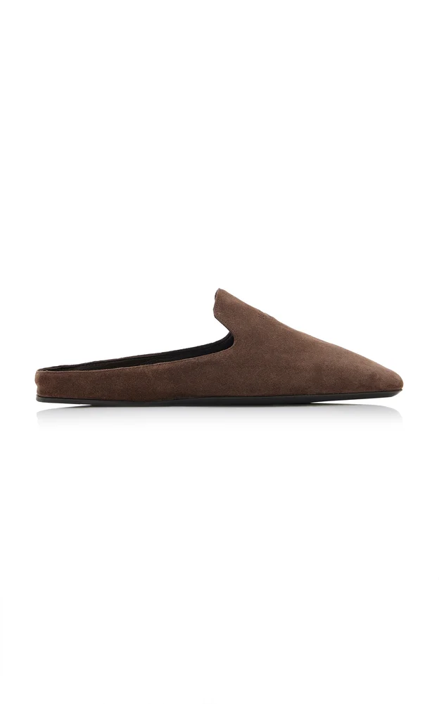 Leather Square-Toe Mules