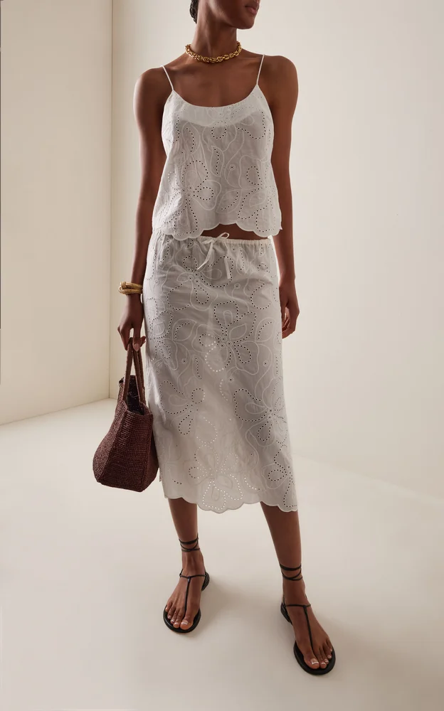 Drawstring Midi Skirt