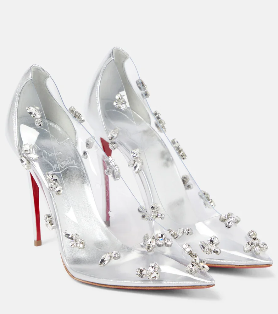 Degraqueen Embellished PVC Pumps