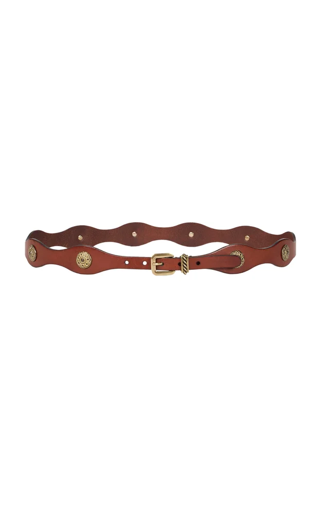 Leather Brass Belt
