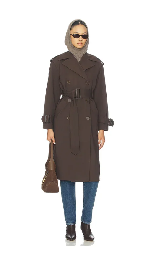 Double Knit Trench Coat