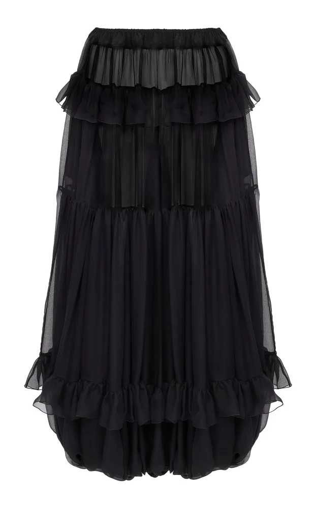 Fluid Pleated Silk Pants