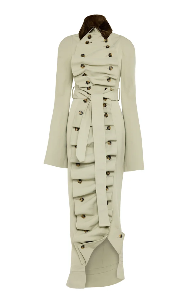 Structured Cotton-Blend Trench Coat