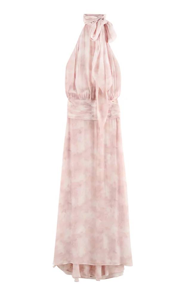 Exclusive Ruffled Crepe Maxi Dress