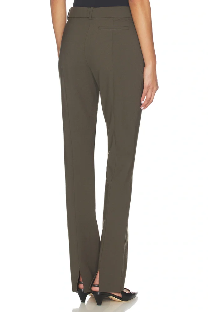 Ragni Straight Trouser in Olive Smoke