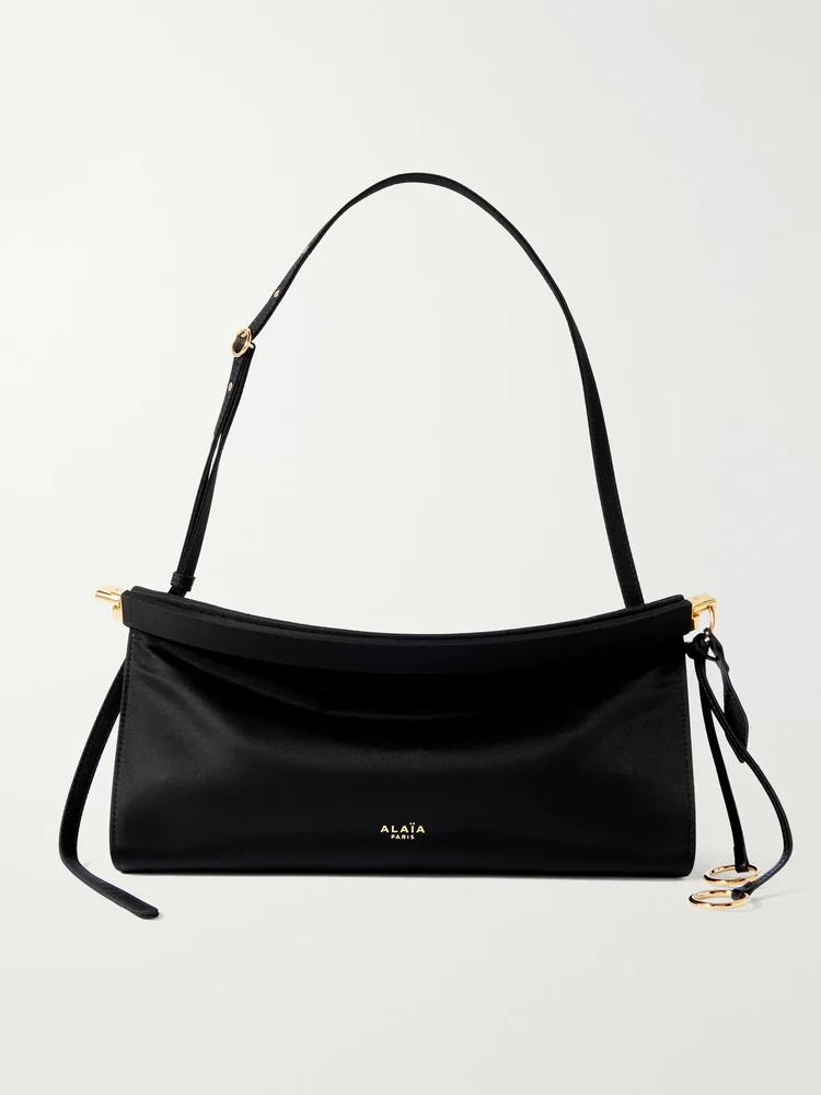 Le Click E/W medium satin-twill shoulder bag