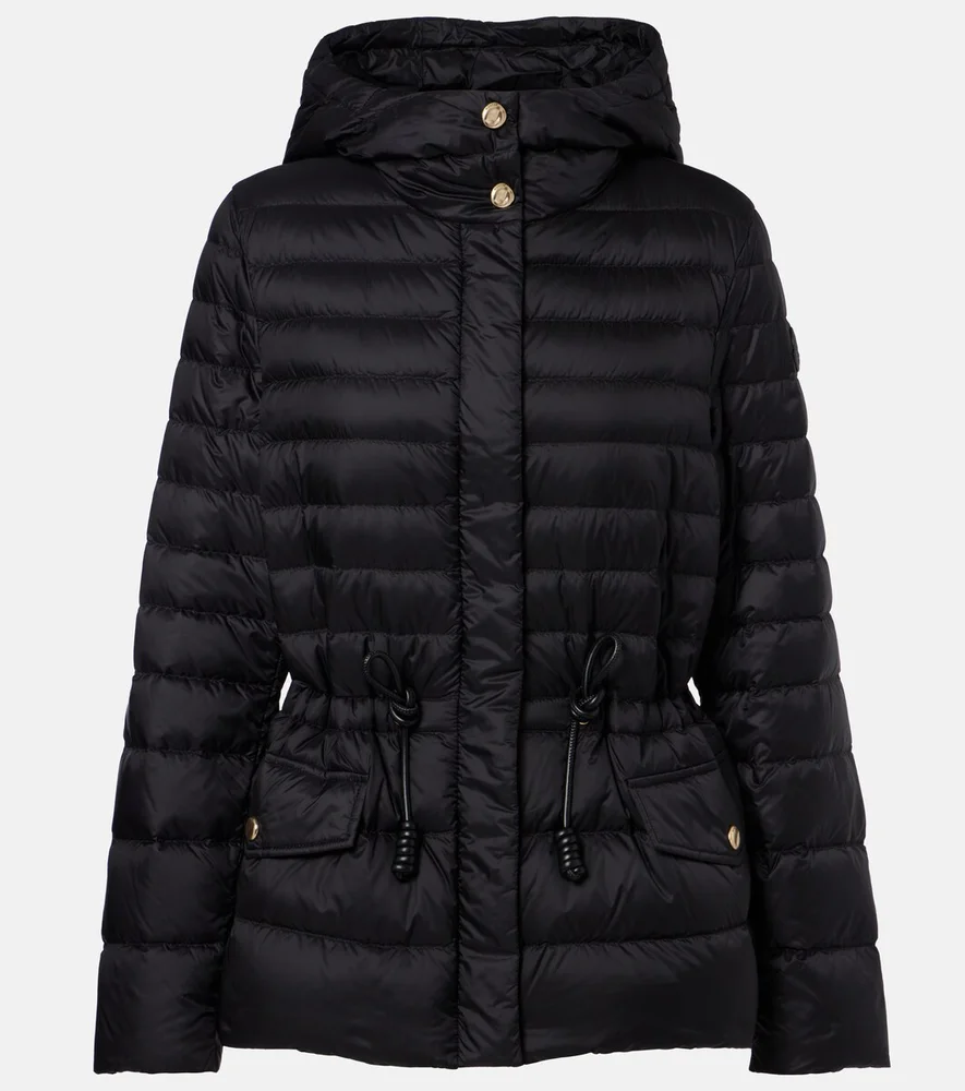 Raies hooded quilted down jacket