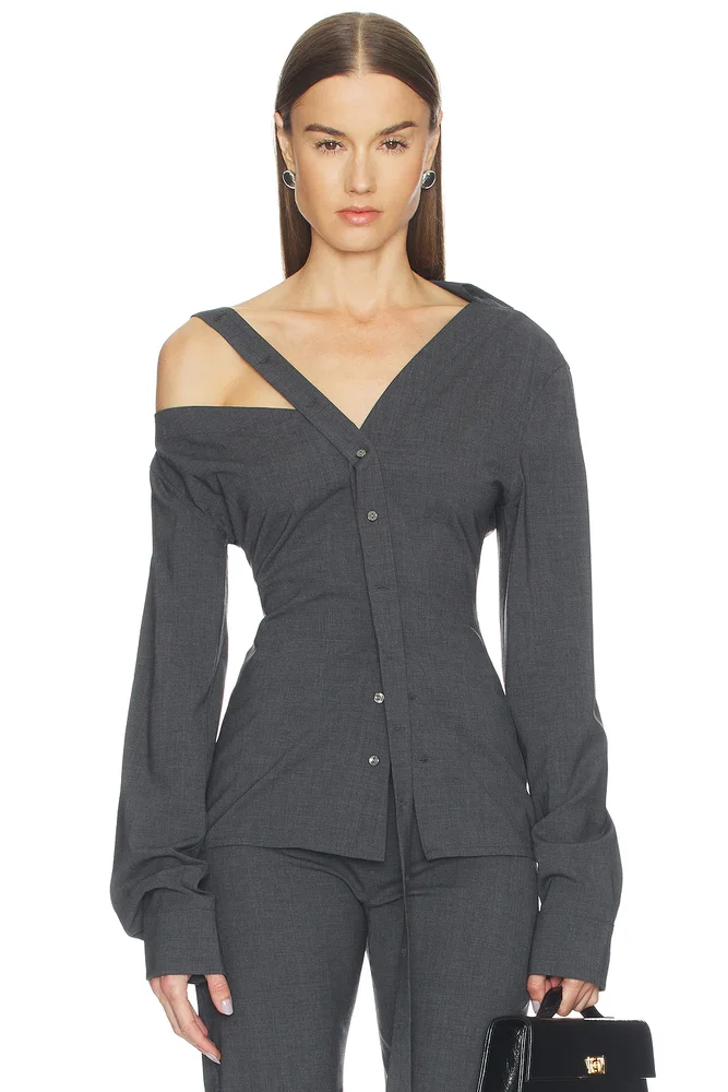 Asymmetric Long Sleeve Top