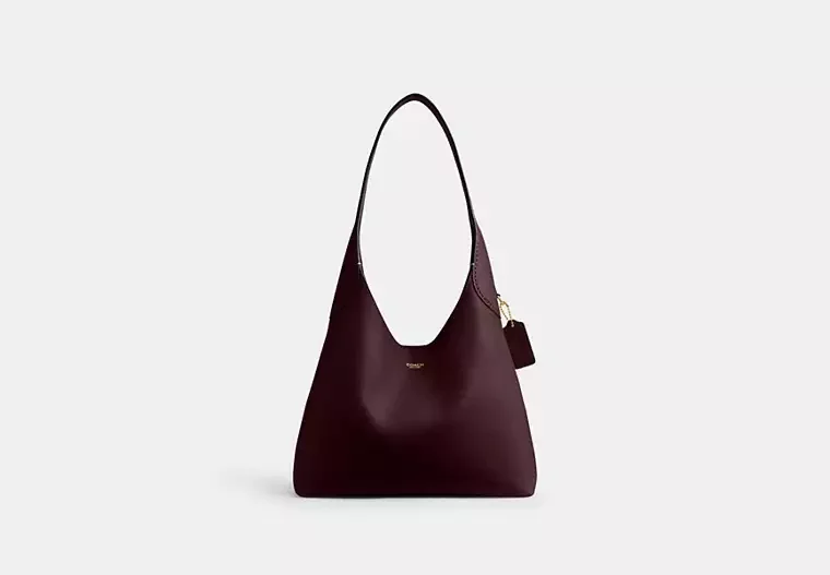 Brooklyn Shoulder Bag 28 in Merlot Leather