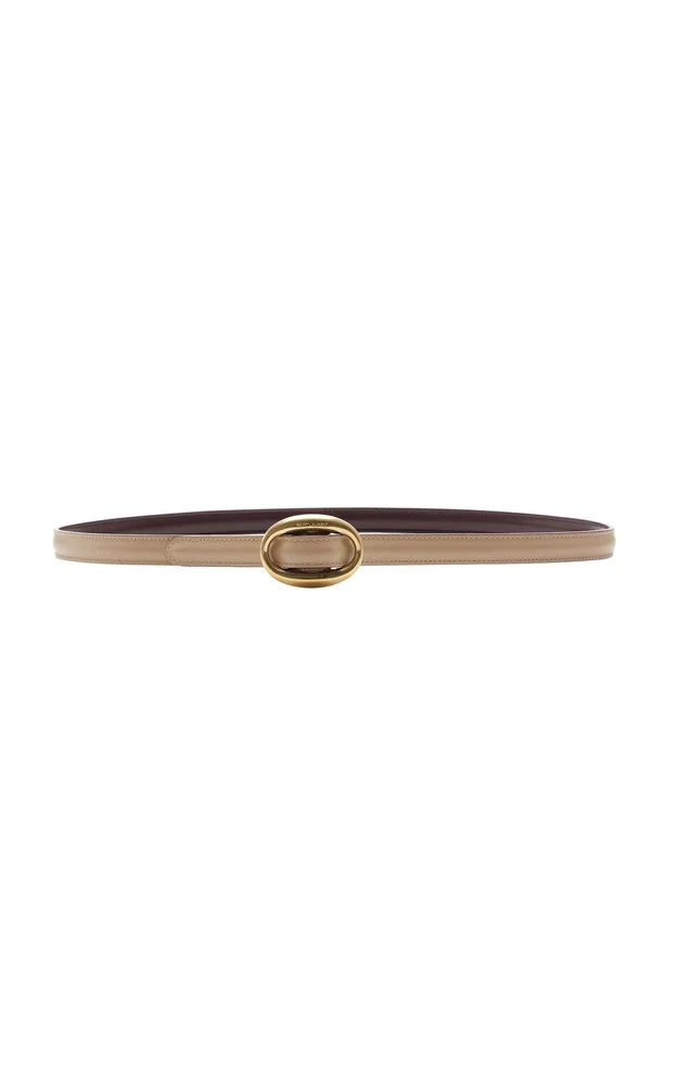 Thin Reversible Leather Belt