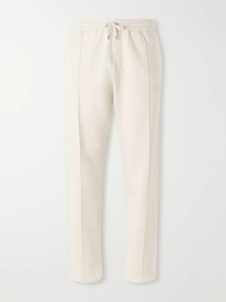Cotton and Cashmere-Blend Drawstring Sweatpants