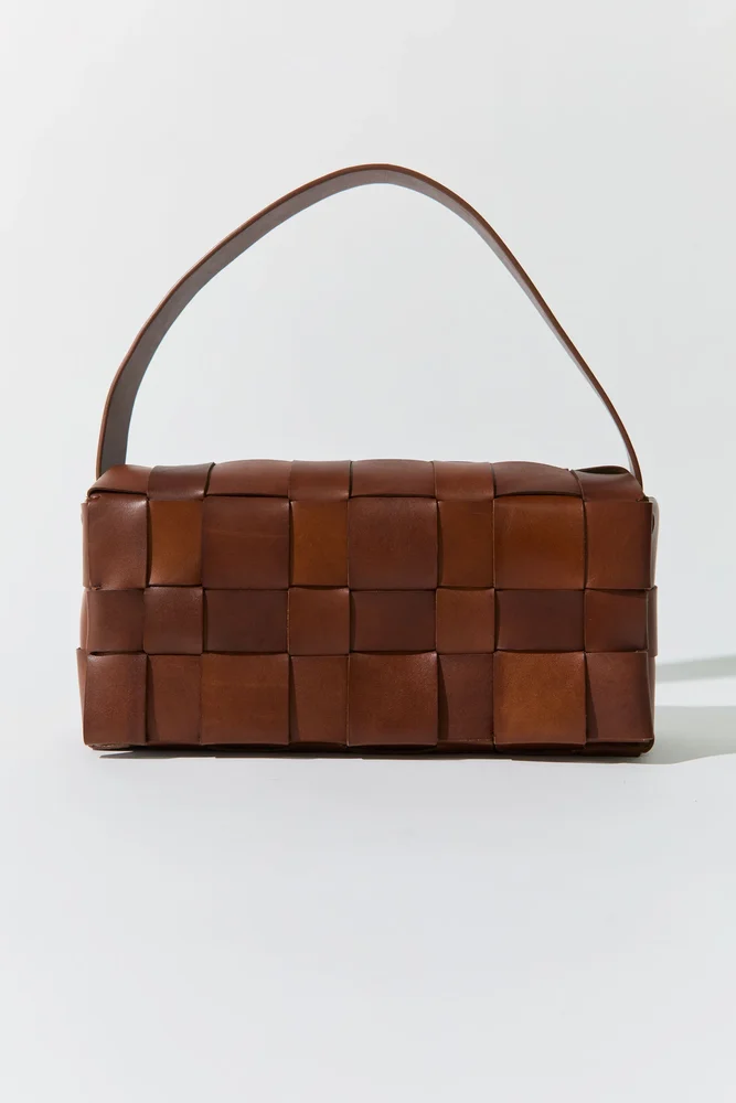 Woven Envelope Slim Tote