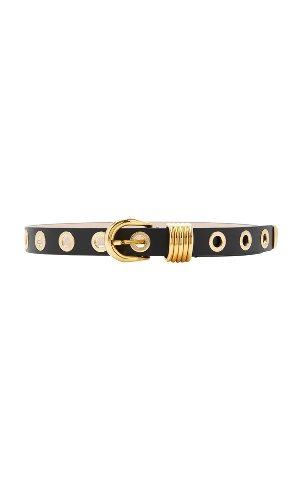 Hollyhock Rivet Leather Belt