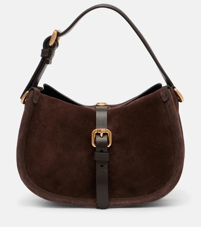Pony Small suede crossbody bag