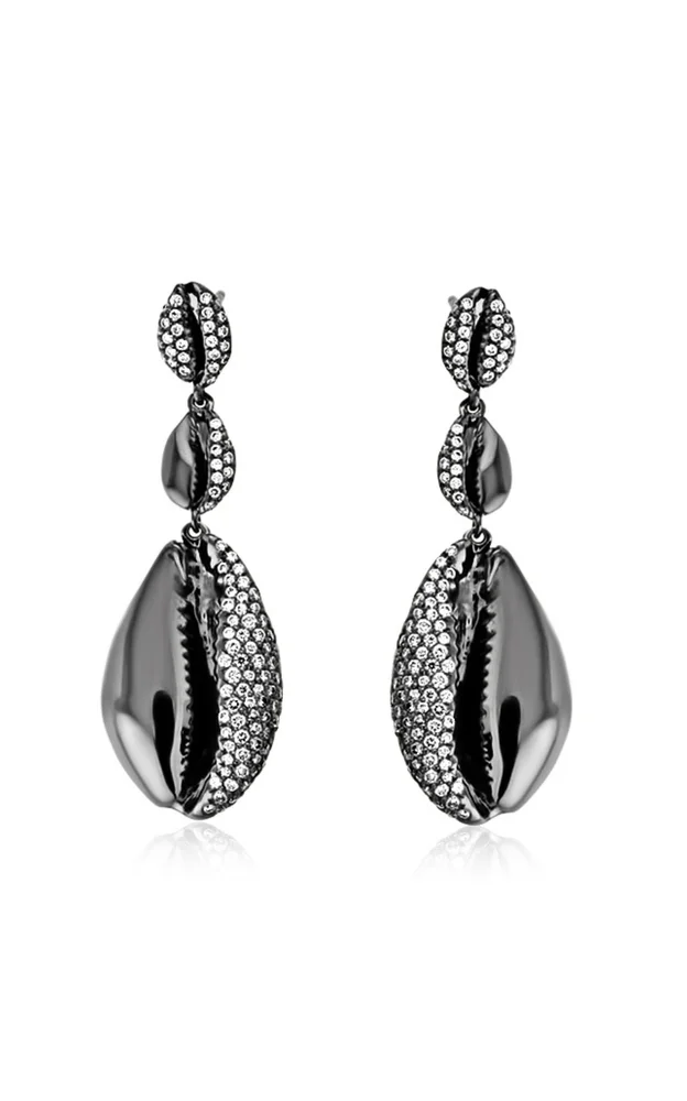 Le Cauri Endiamante 18K Yellow Gold Diamond Earrings
