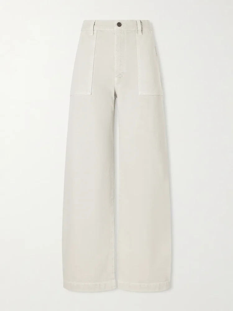 The Bow Cargo high-rise barrel-leg jeans