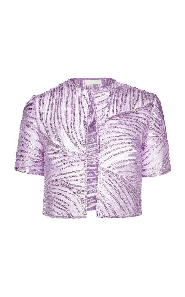 Bolero Metallic Raffia Jacket