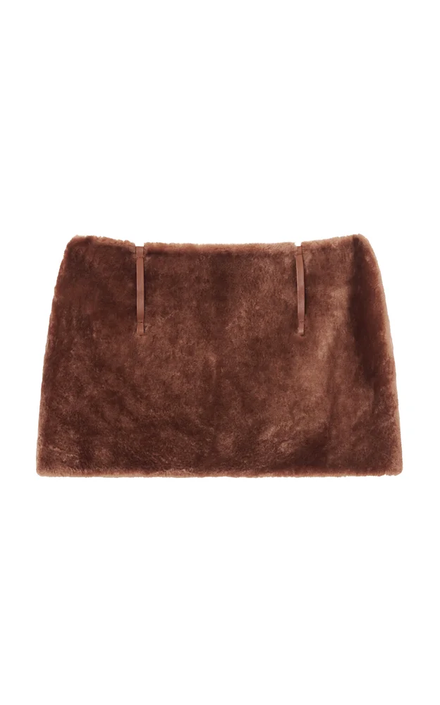 Tirza Shearling Mini Skirt