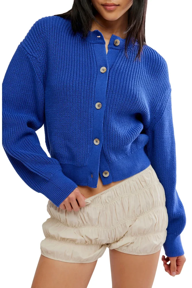 Vienna Rib Button Front Cardigan