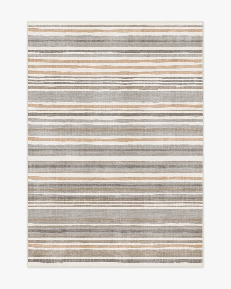 Elio Stripe Grey & Ivory Rug